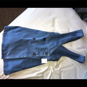 Denim skirtall overall